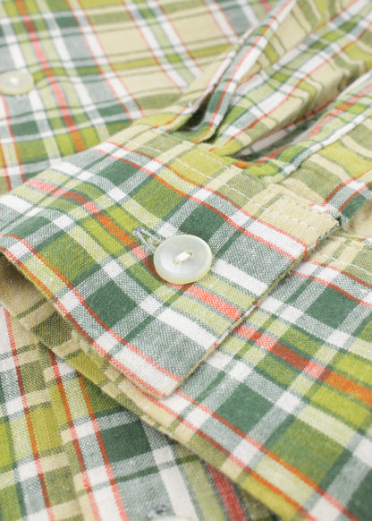 Vintage checked shirt in green