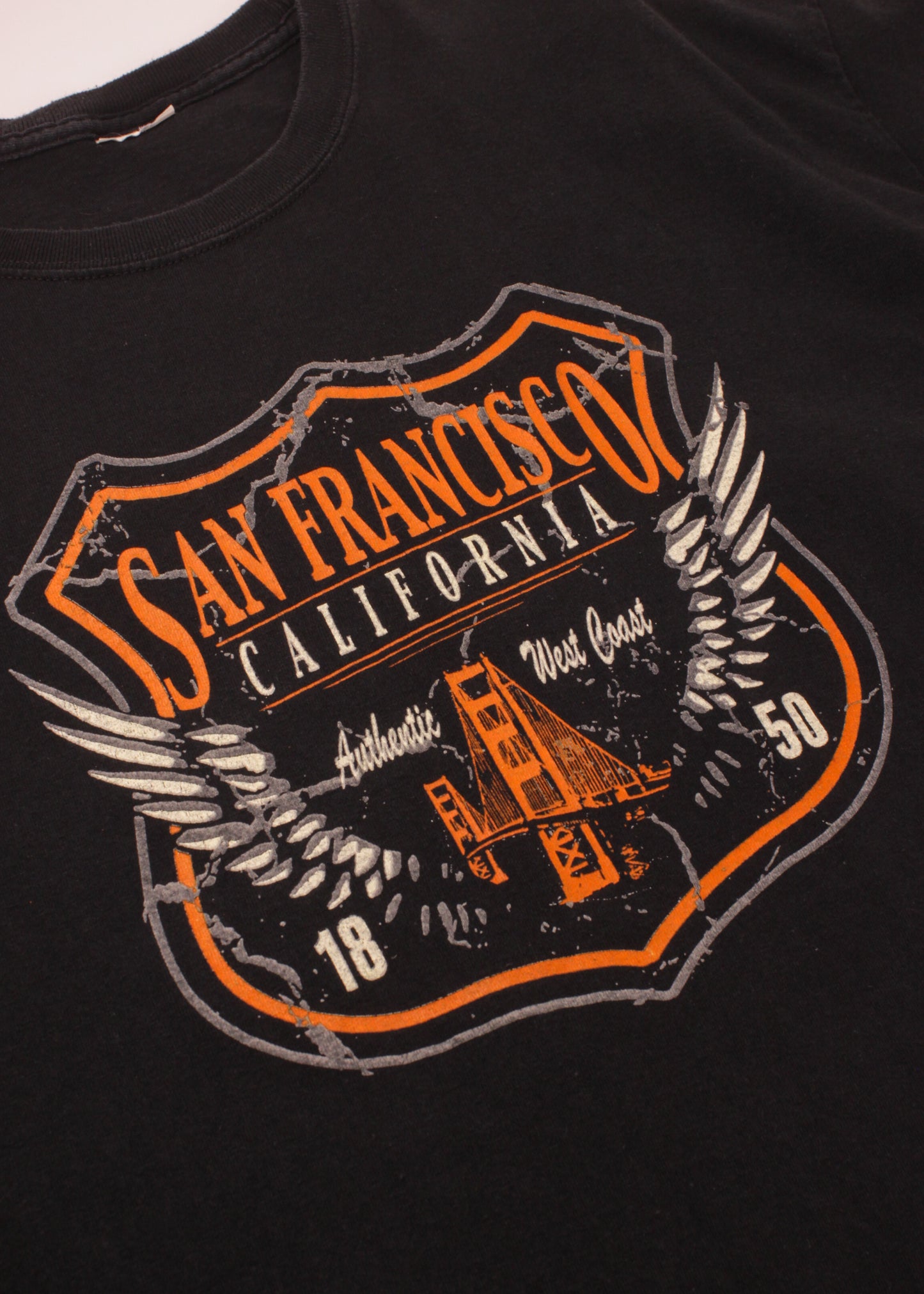 Vintage San Francisco printed black tee