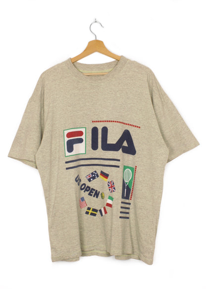 Fila tee in yellowish grey