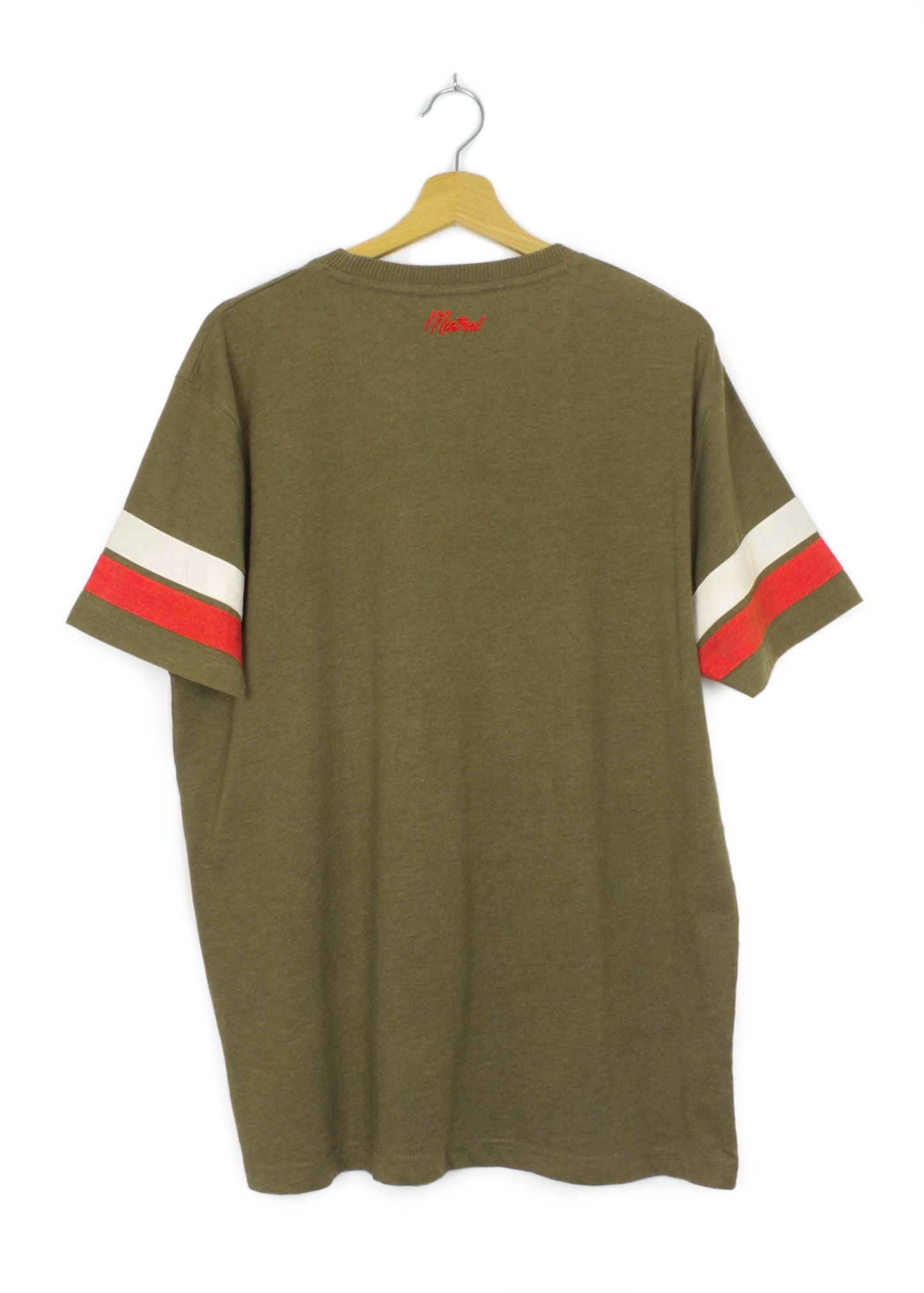 Mistral tee in khaki with embroidery