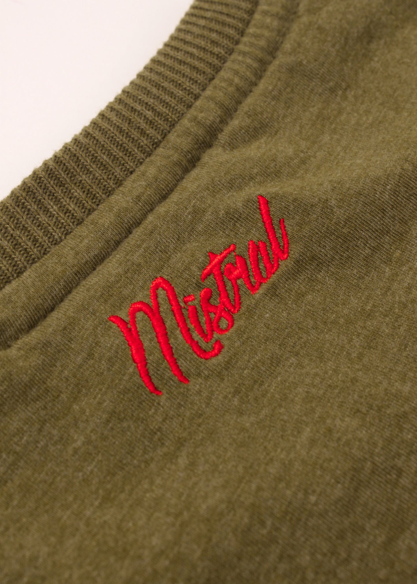 Mistral tee in khaki with embroidery