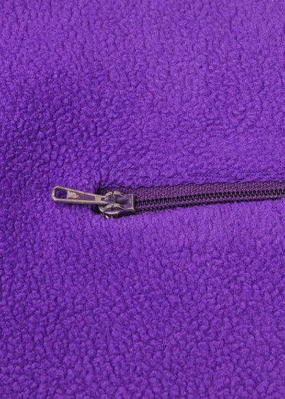 Vintage fleece in purple and green