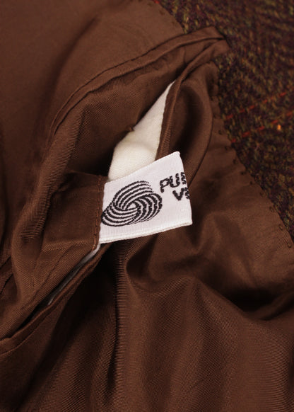 Woolen jacket in brown