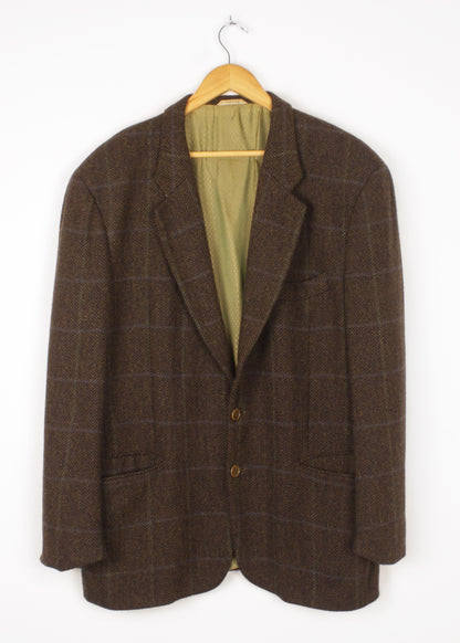 Jacket in green and blue