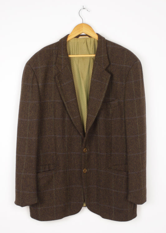 Jacket in green and blue