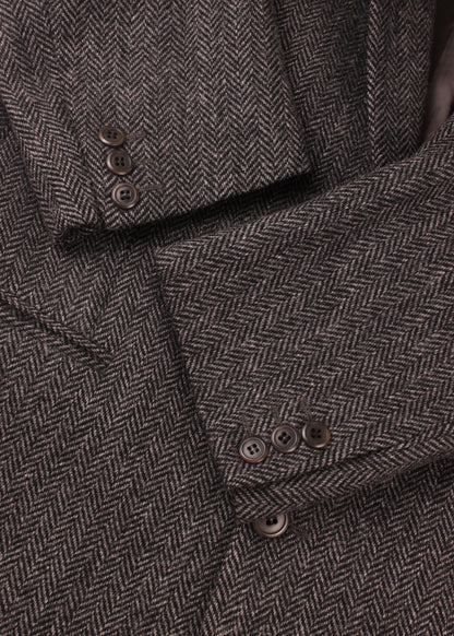 Woolen jacket in charcoal