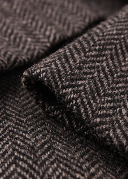 Woolen jacket in charcoal