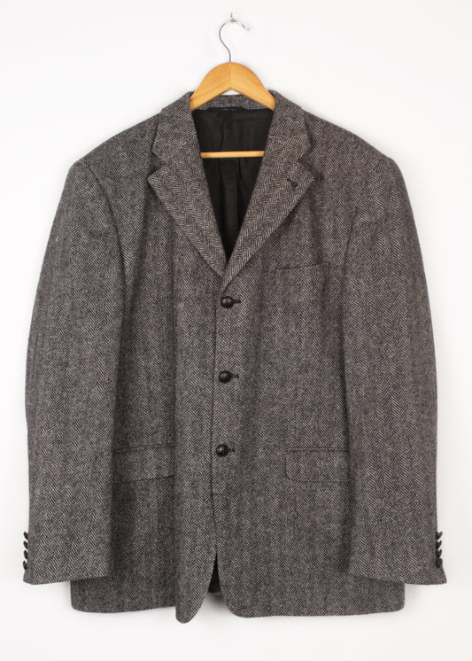 Woolen jacket in grey