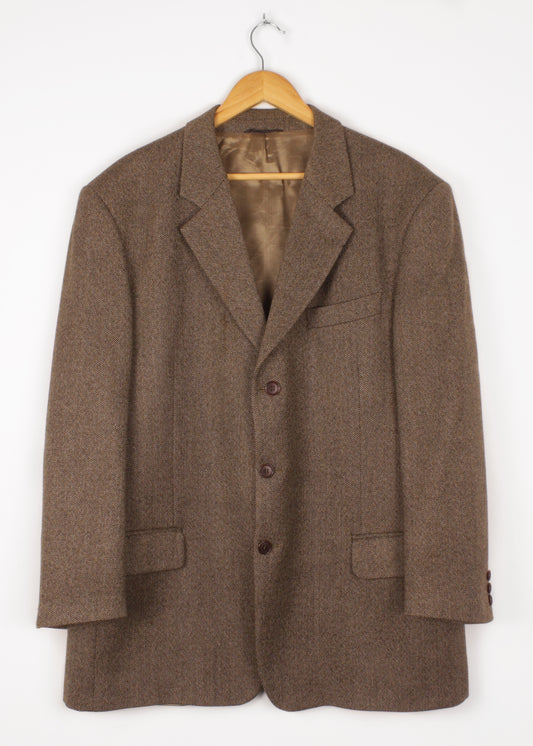 Woolen jacket in brown