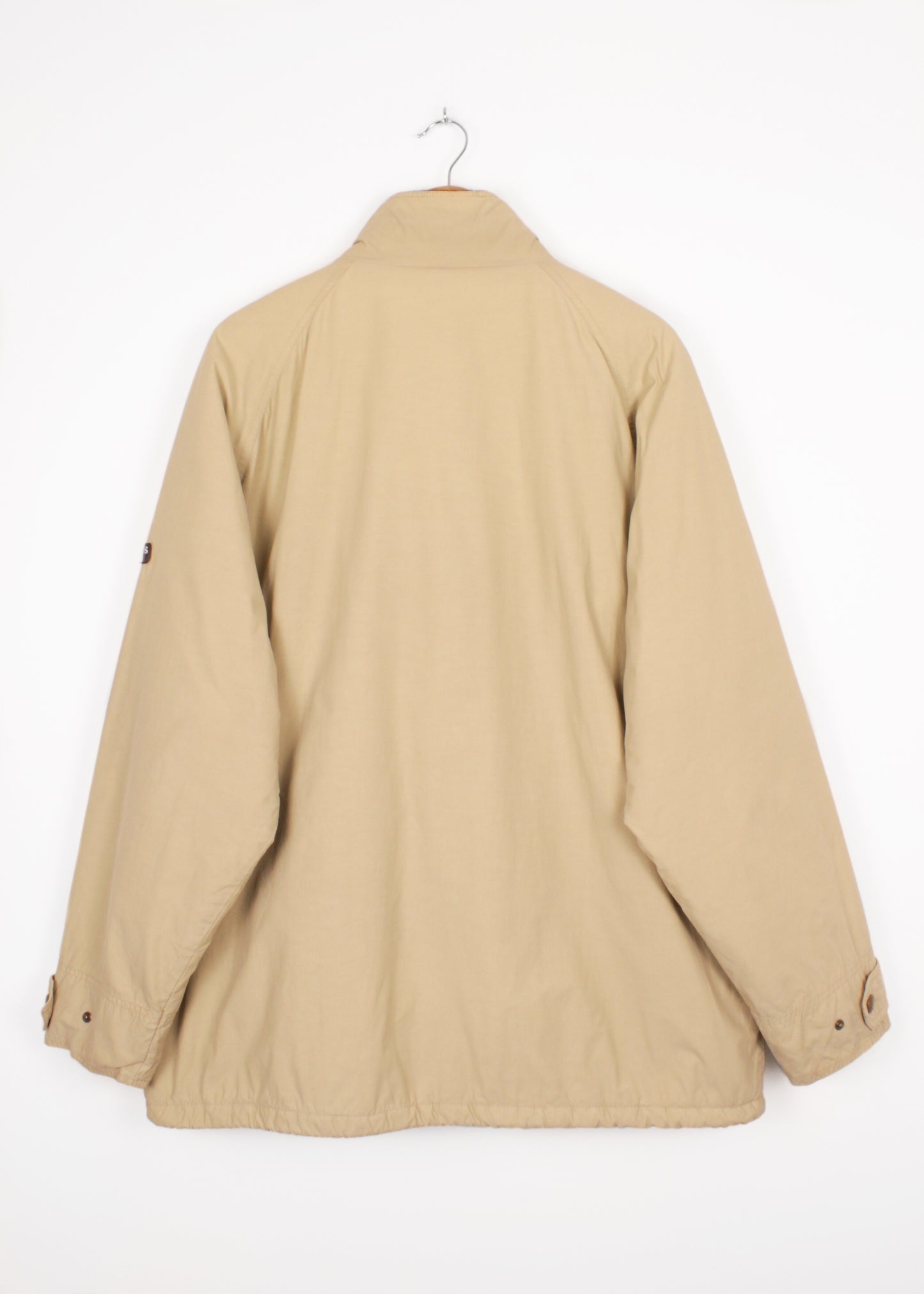 Vintage woolen puffer jacket in beige