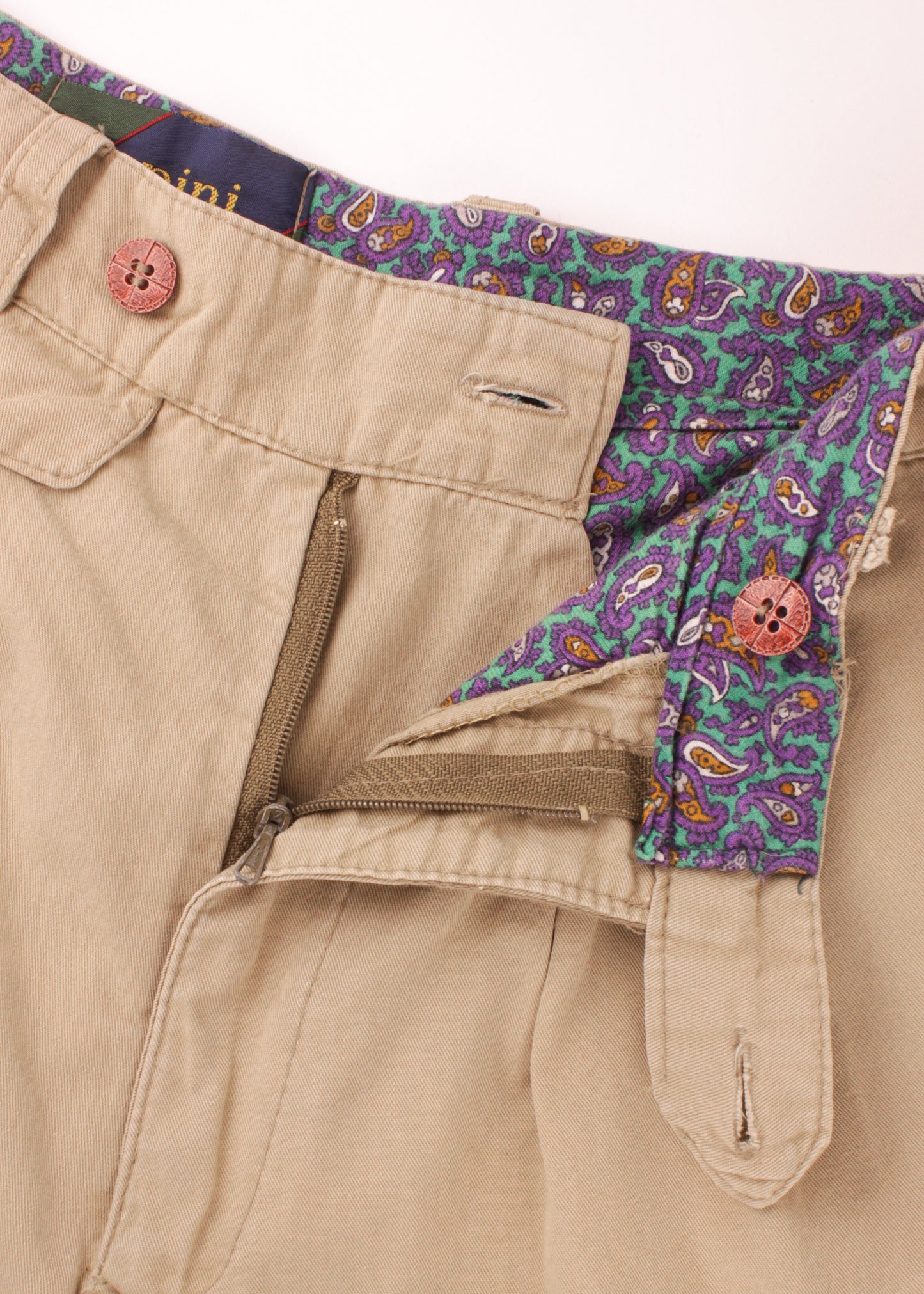 Warm pants in grey with print lining