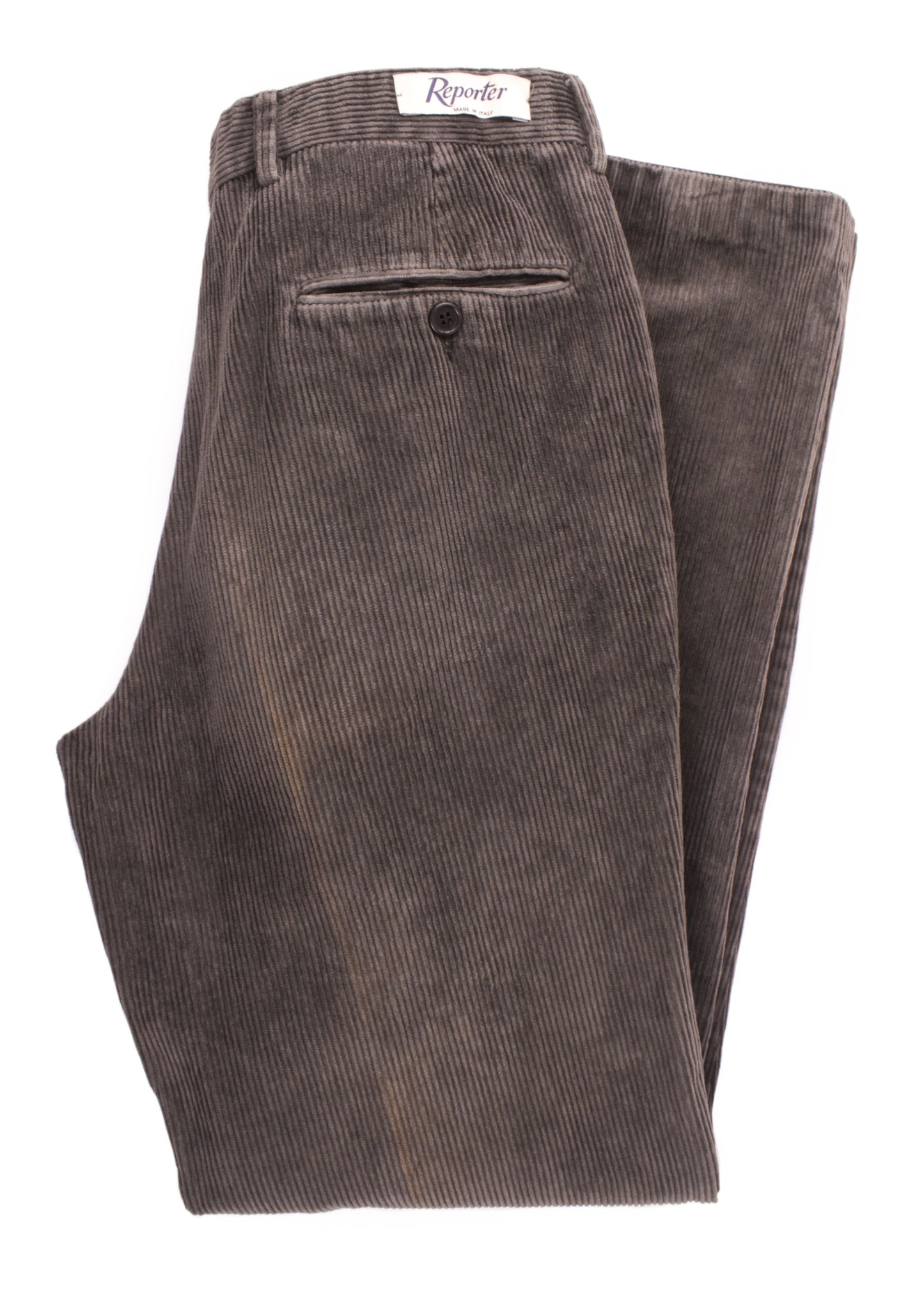 Corduroy pants in grey