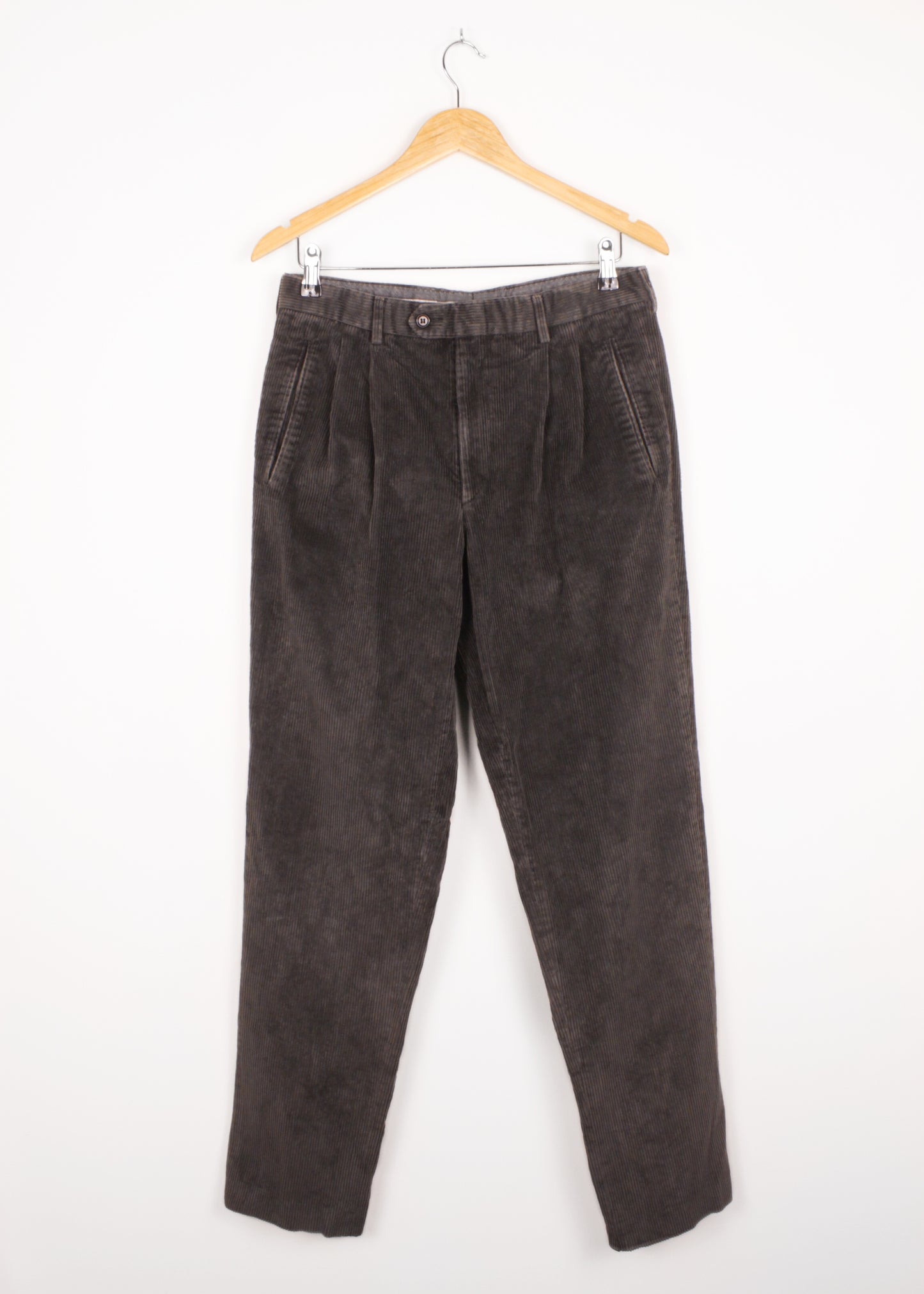 Corduroy pants in grey