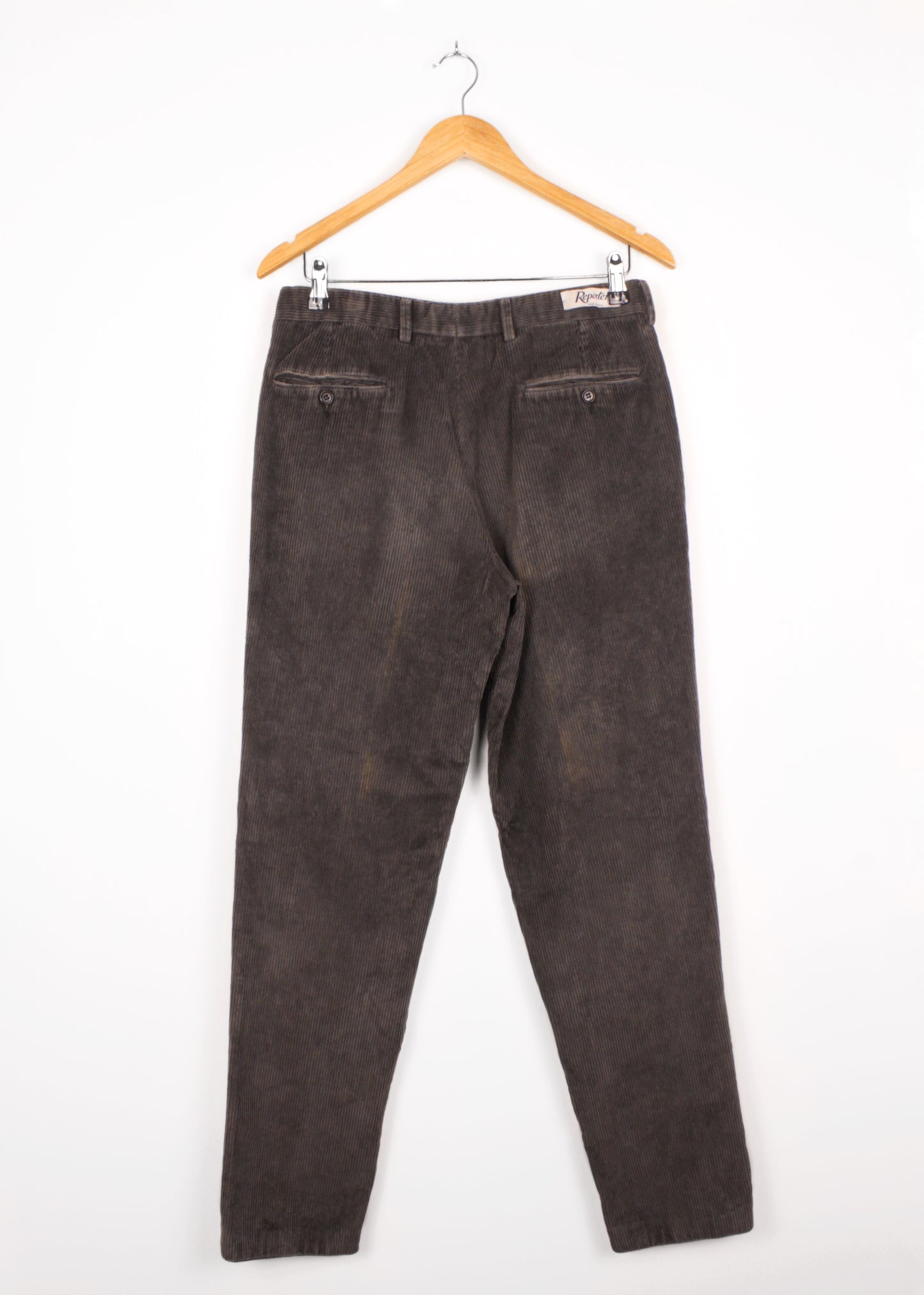 Corduroy pants in grey