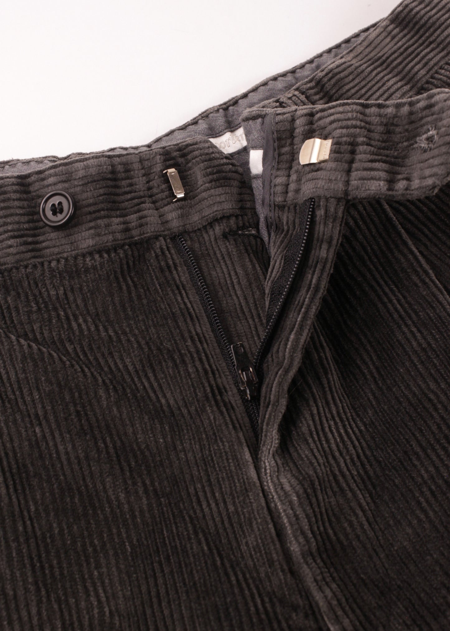 Corduroy pants in grey