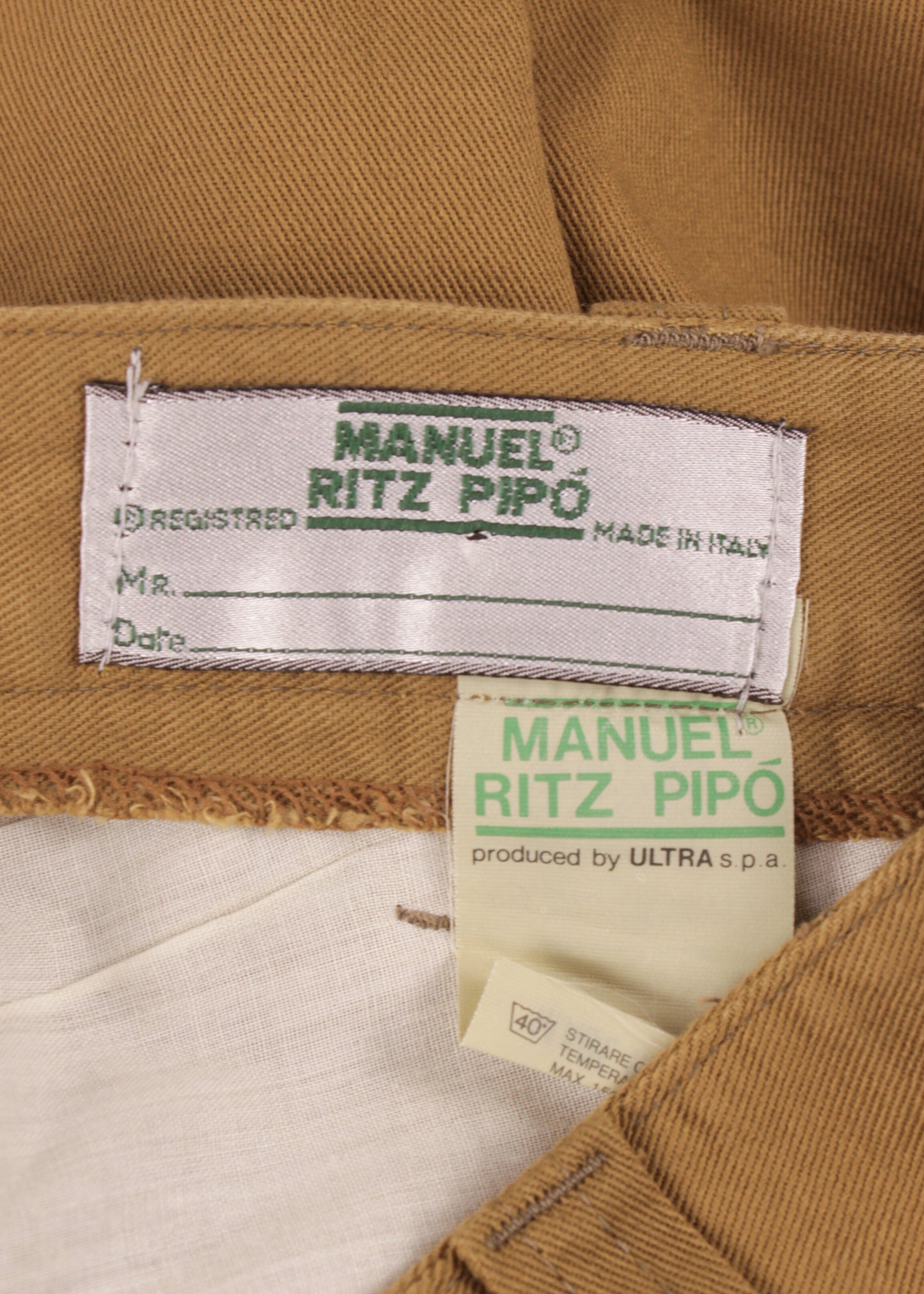 Vintage trousers in camel