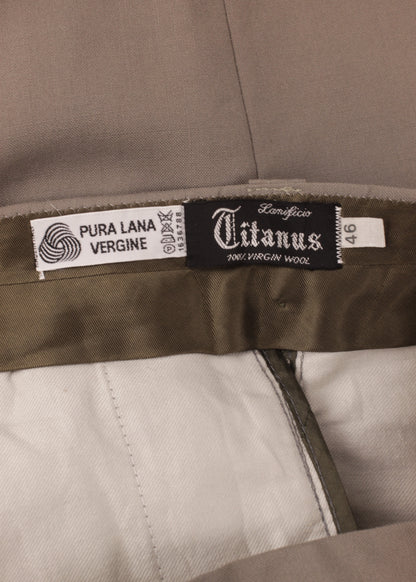 Vintage woolen trousers in grey