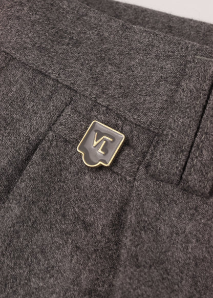 Warm woolen trousers in grey