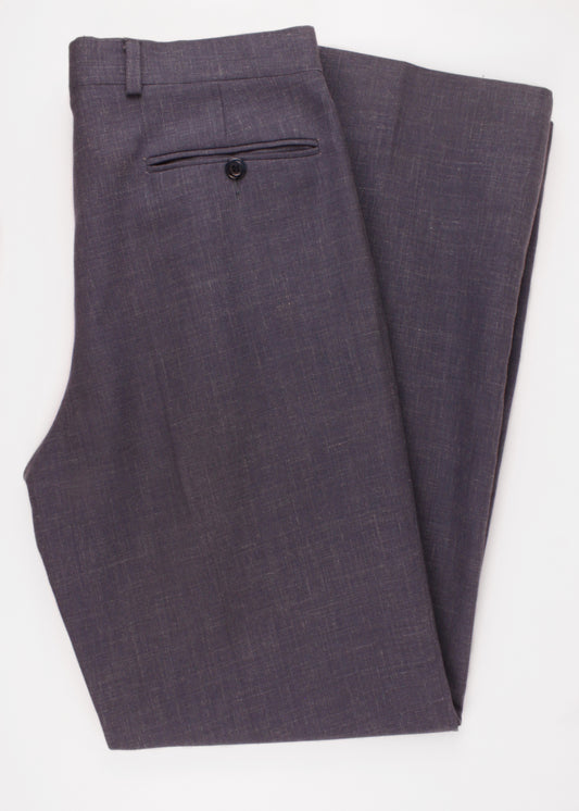 Woolen trousers in blue