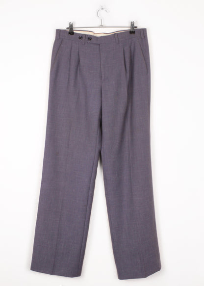 Woolen trousers in blue
