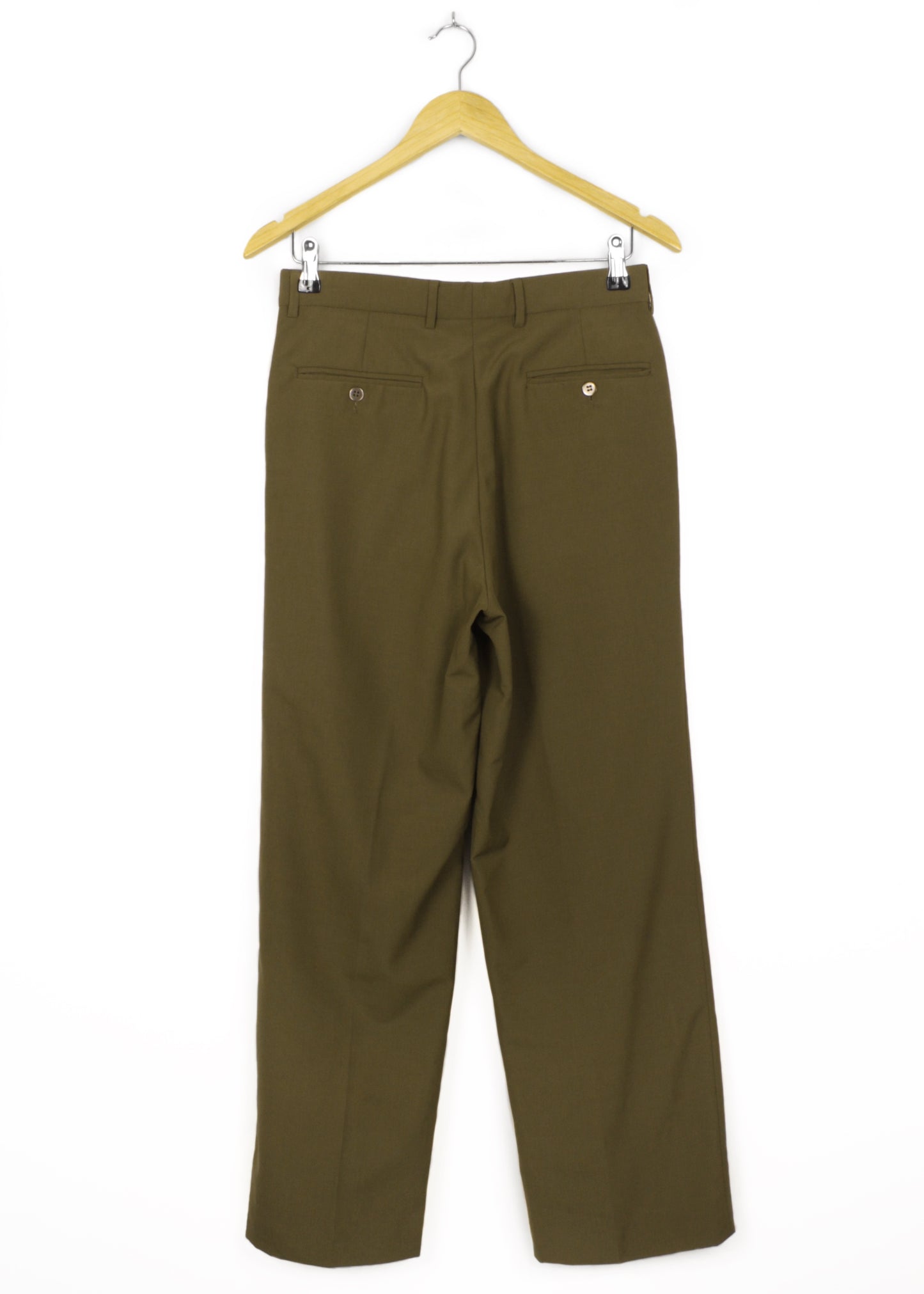 Vintage woolen pants in khaki