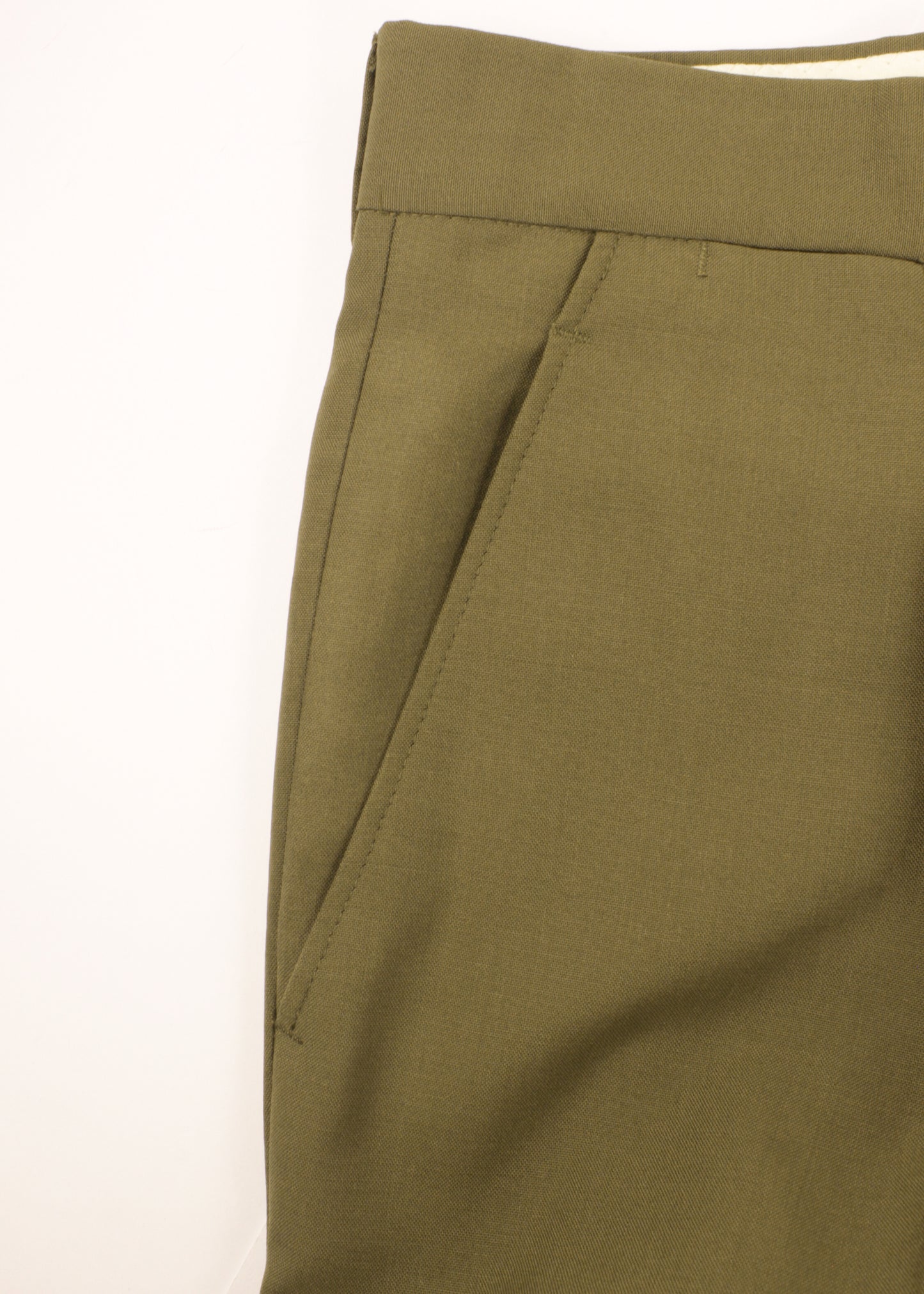 Vintage woolen pants in khaki