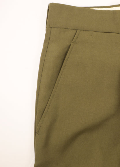 Vintage woolen pants in khaki