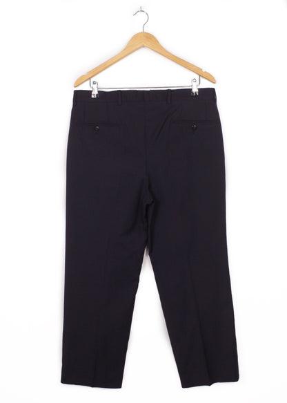 Woolen pants in dark blue