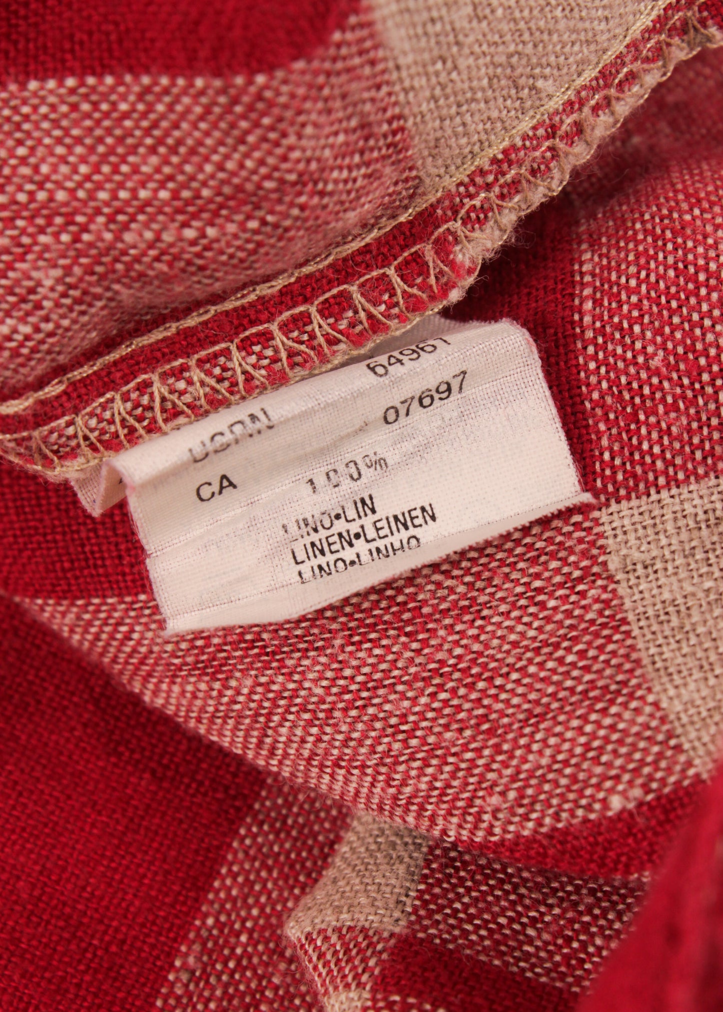 Sisley linen shirt in red