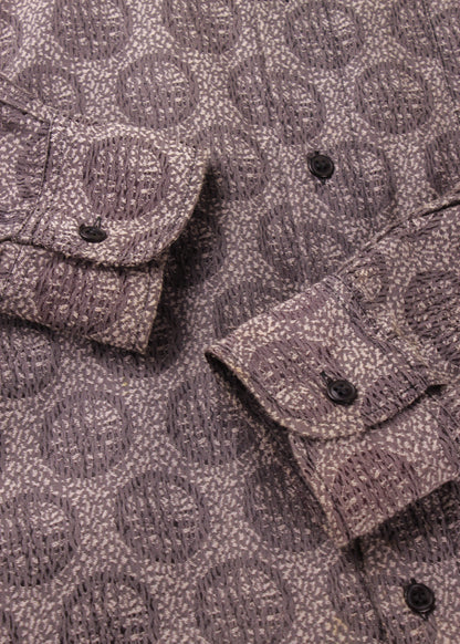 Vintage printed shirt in grey