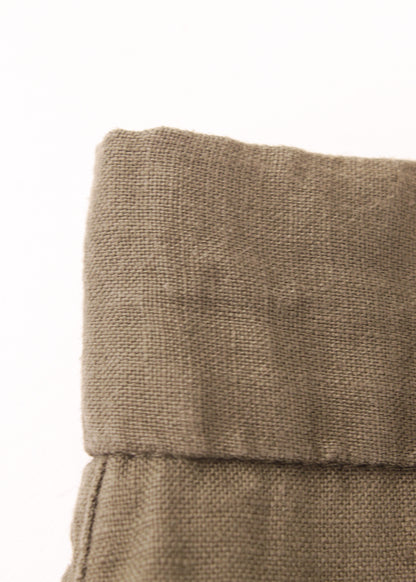 Linen shorts in green