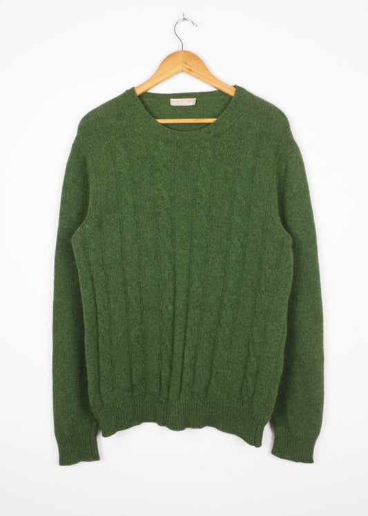 Vintage woolen sweater in green