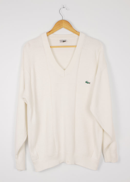 Vintage Lacoste jumper in white
