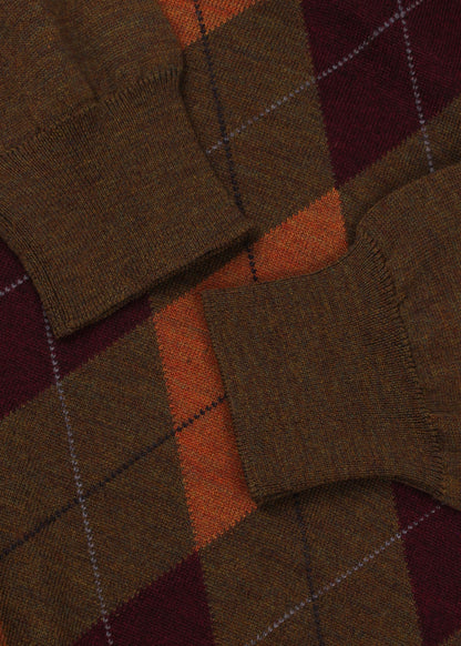 Vintage woolen sweater in brown