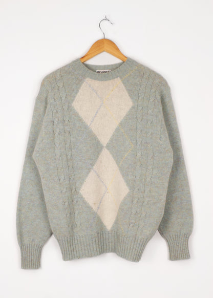 Woolen sweater in blue