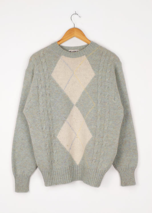 Woolen sweater in blue