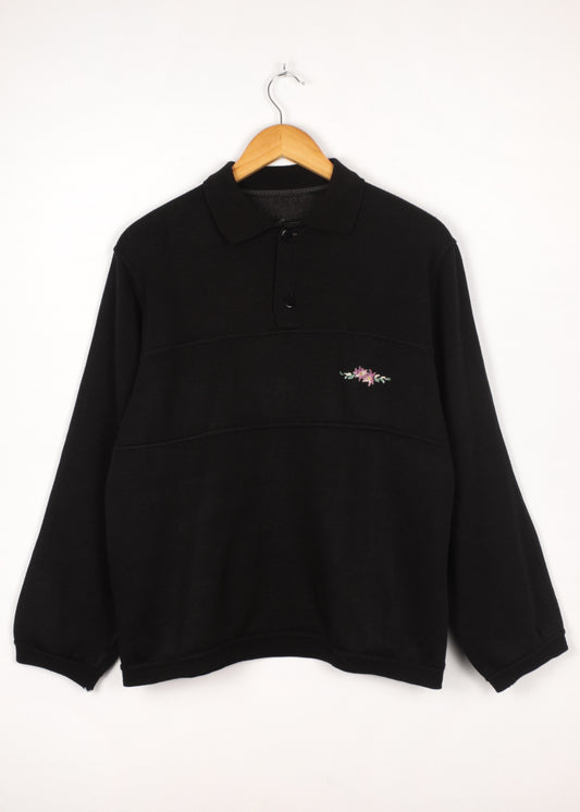 Vintage sweatshirt in black