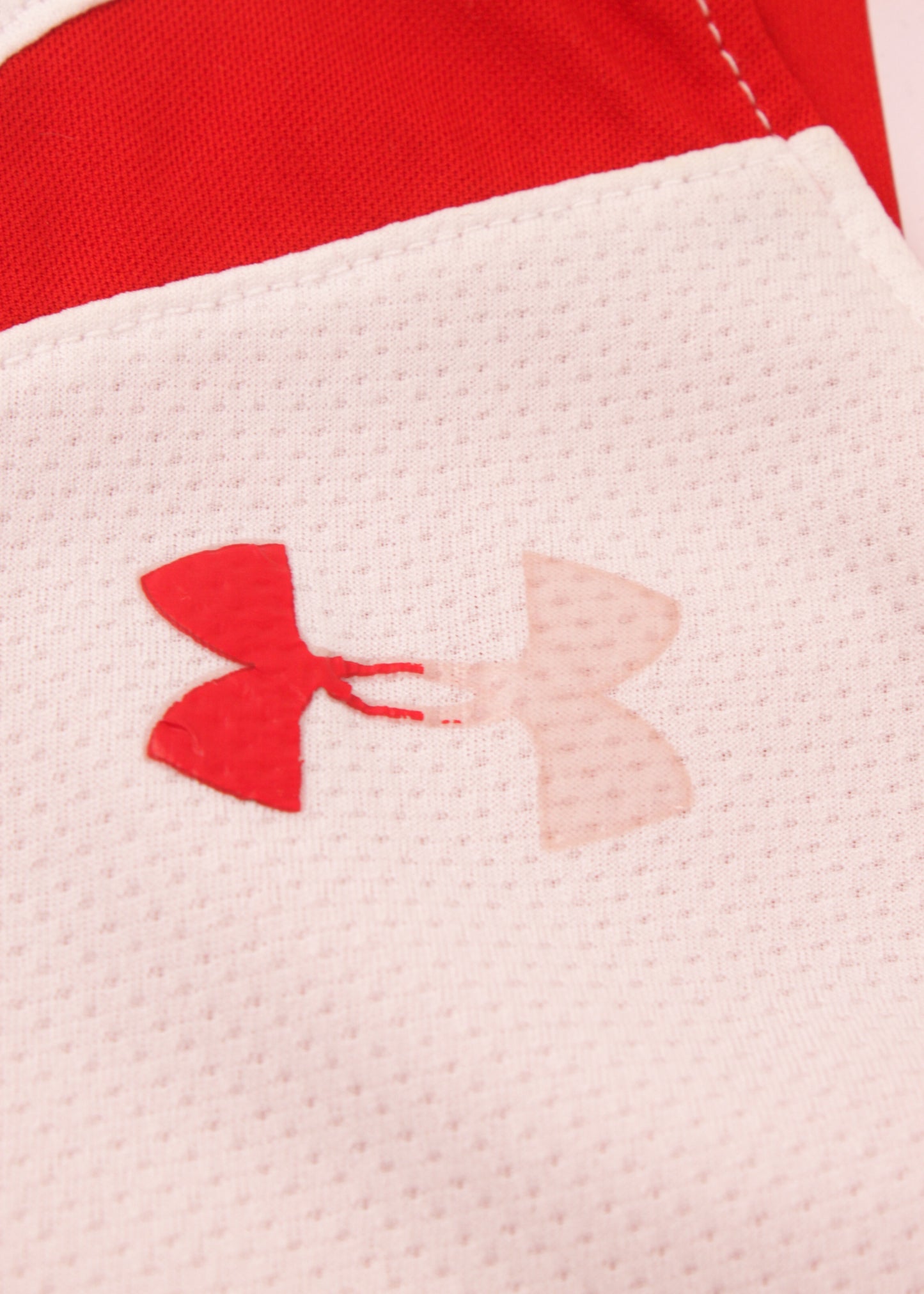 Under armour tank in red and white (reversible)