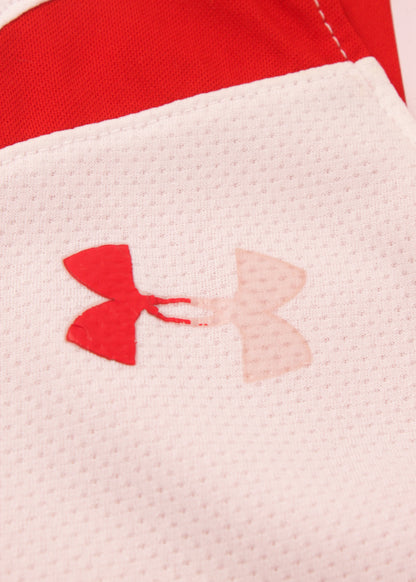 Under armour tank in red and white (reversible)