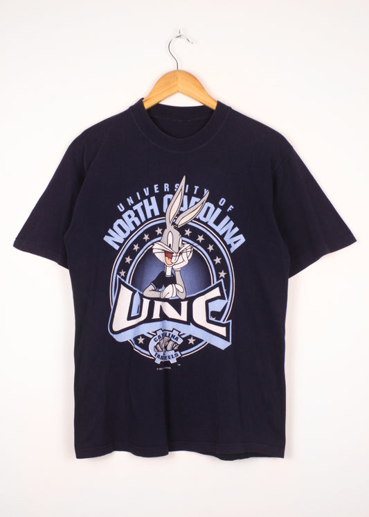 University of North Carolina tee in blue with Looney Tunes