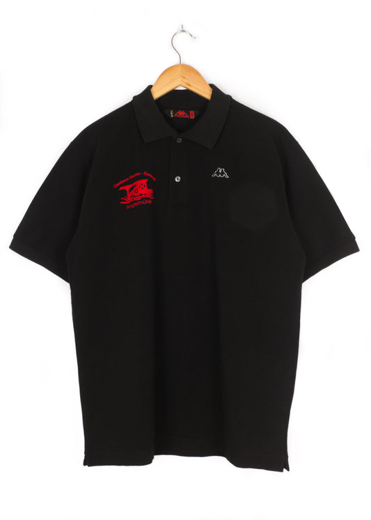 Kappa polo tee in black