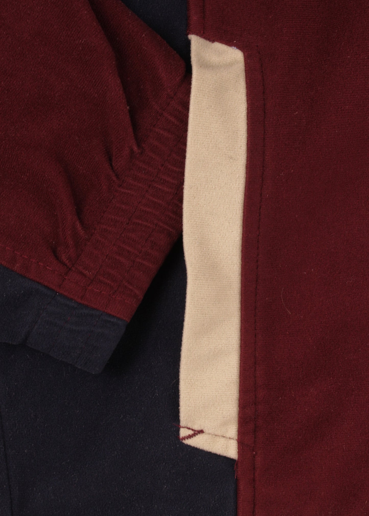 Diadora track jacket in burgundy and deep blue