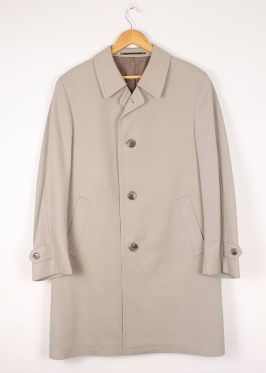 Woolen trench coat in grey