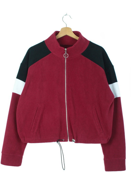 Fleece in Burgundy with Zip