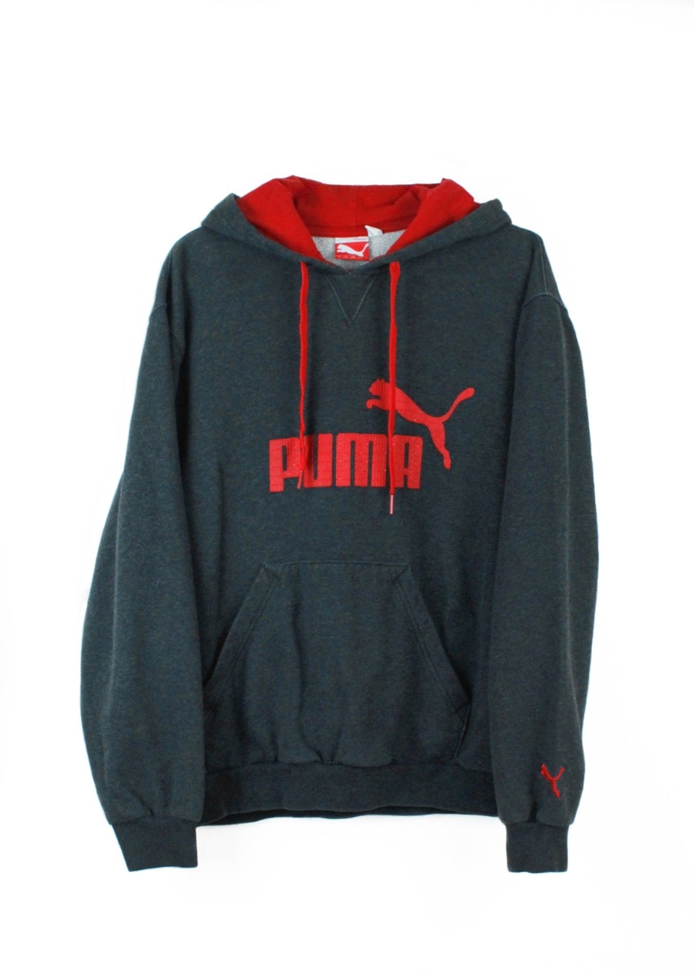 Tmavě šedé klasické hoodie PUMA