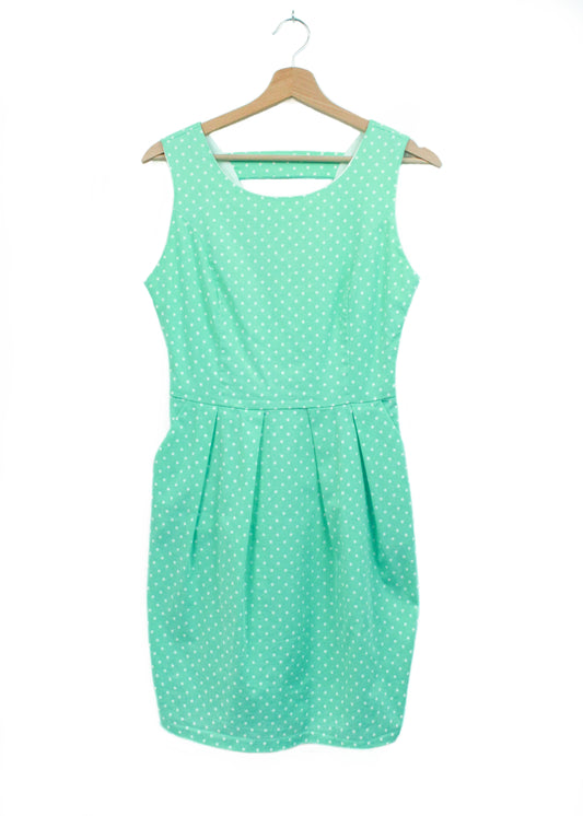 Mint green summer dress