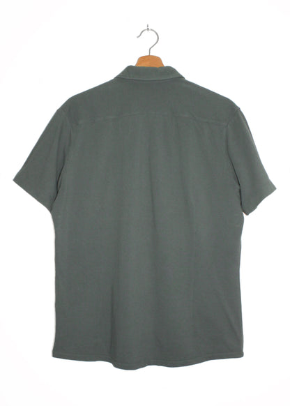 Plain shirt in greenish grey