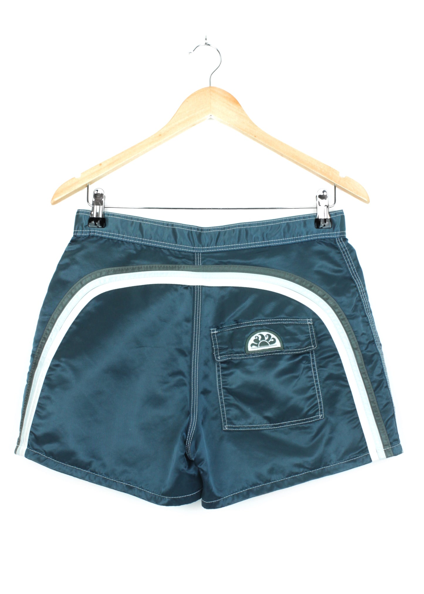 Sundek beach shorts in bluish green