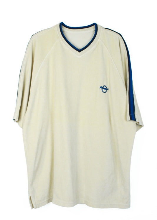 Vintage v-neck tee in light yellow