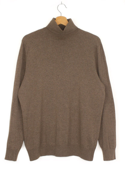 Vintage turtle neck jumper in brown